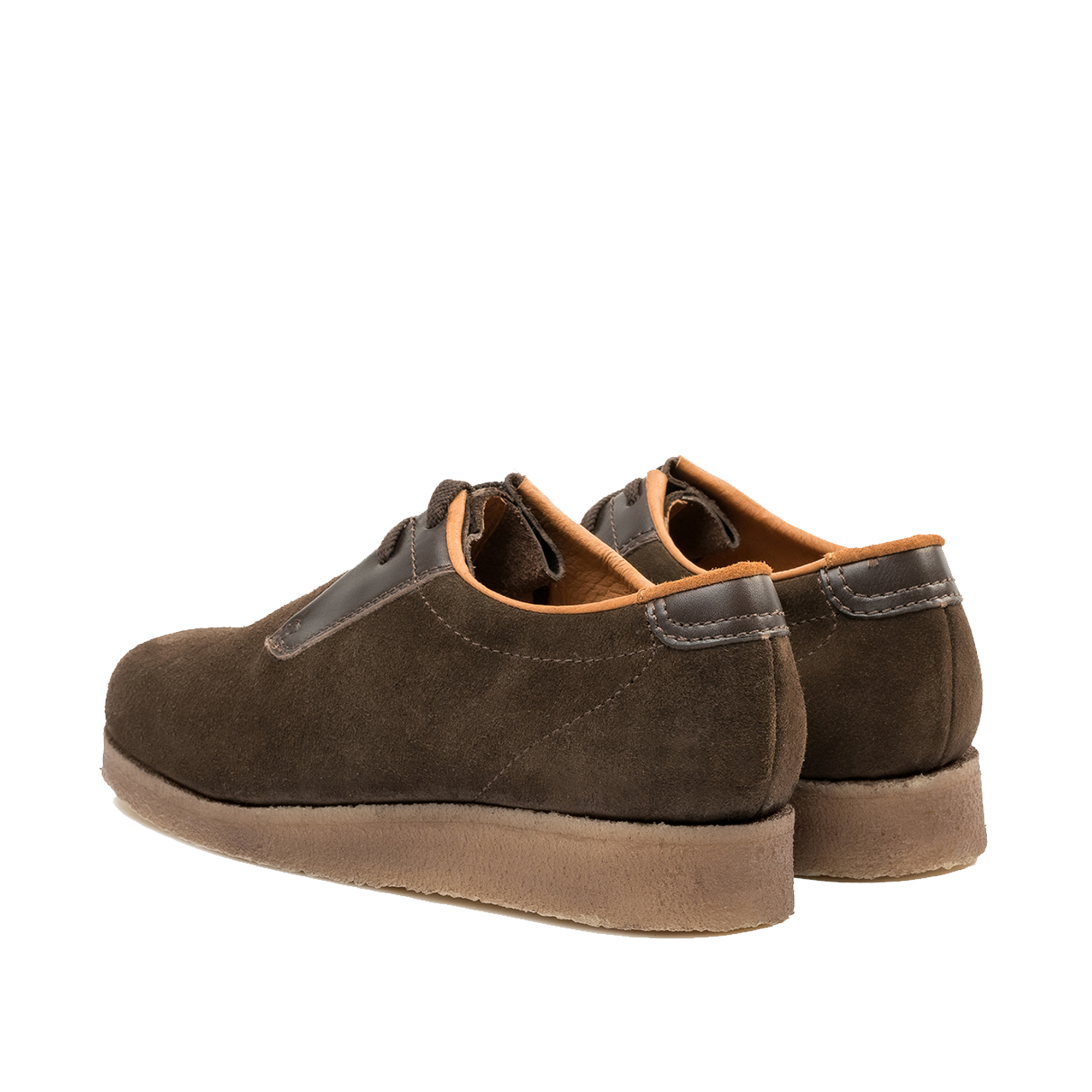 P500 Padmore & Barnes Original Sports Shoe – Brown Suede with Leather ...