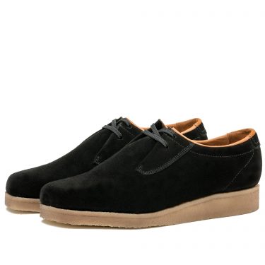 P500 Padmore & Barnes Original Sports Shoe – Black Suede