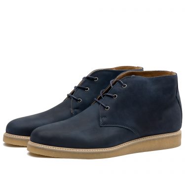 Padmore & Barnes Tory Boot – Navy Nubuck