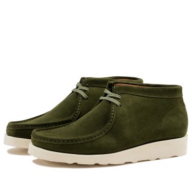 P405 Padmore & Barnes Original Boot – Kelp Suede With Vibram Morflex Sole