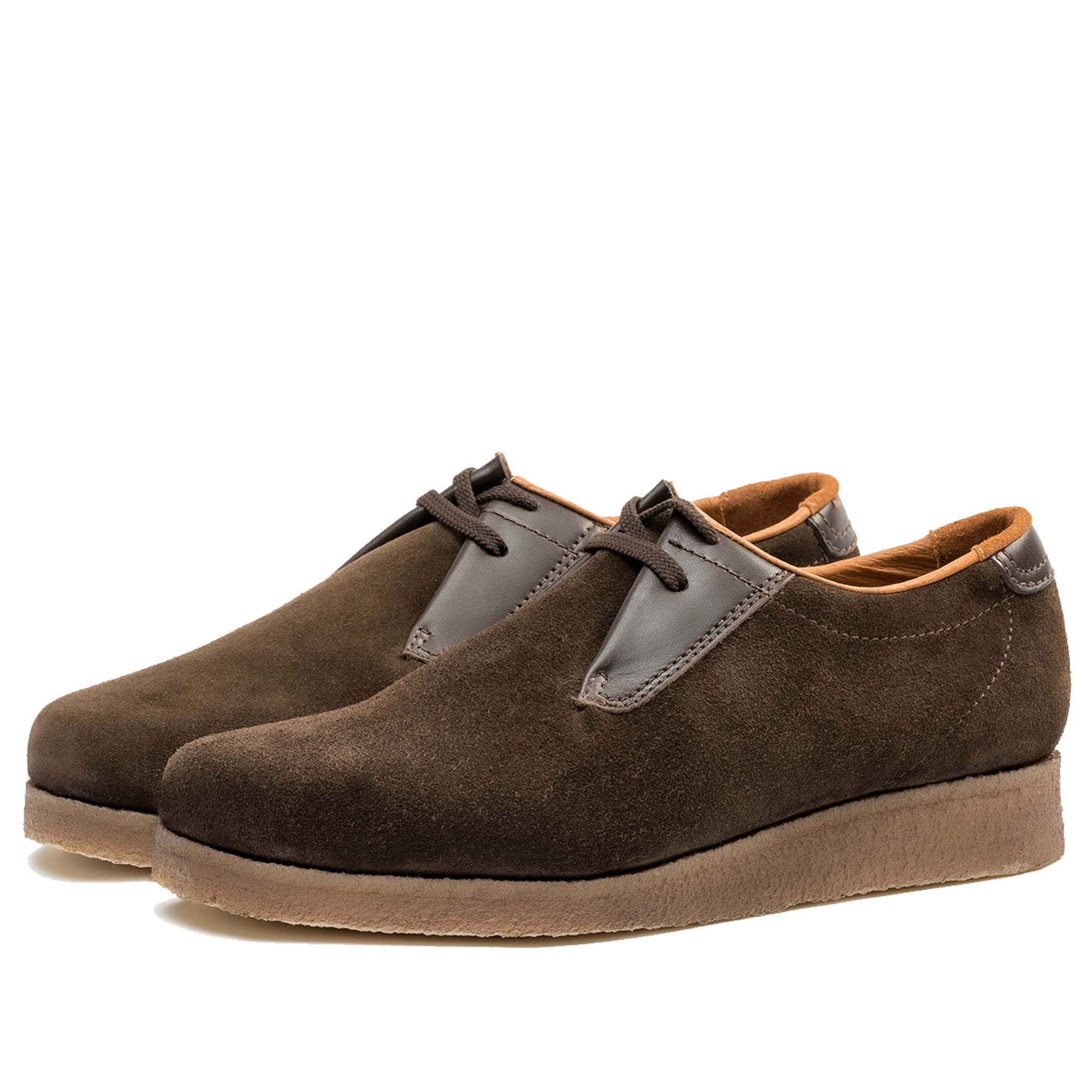 P500 Padmore & Barnes Original Sports Shoe – Brown Suede with Leather ...
