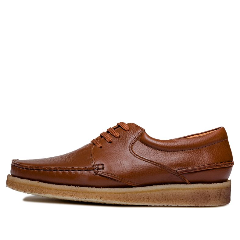 M244 Padmore & Barnes Higgins Shoe – Tan Leather – Padmore & Barnes