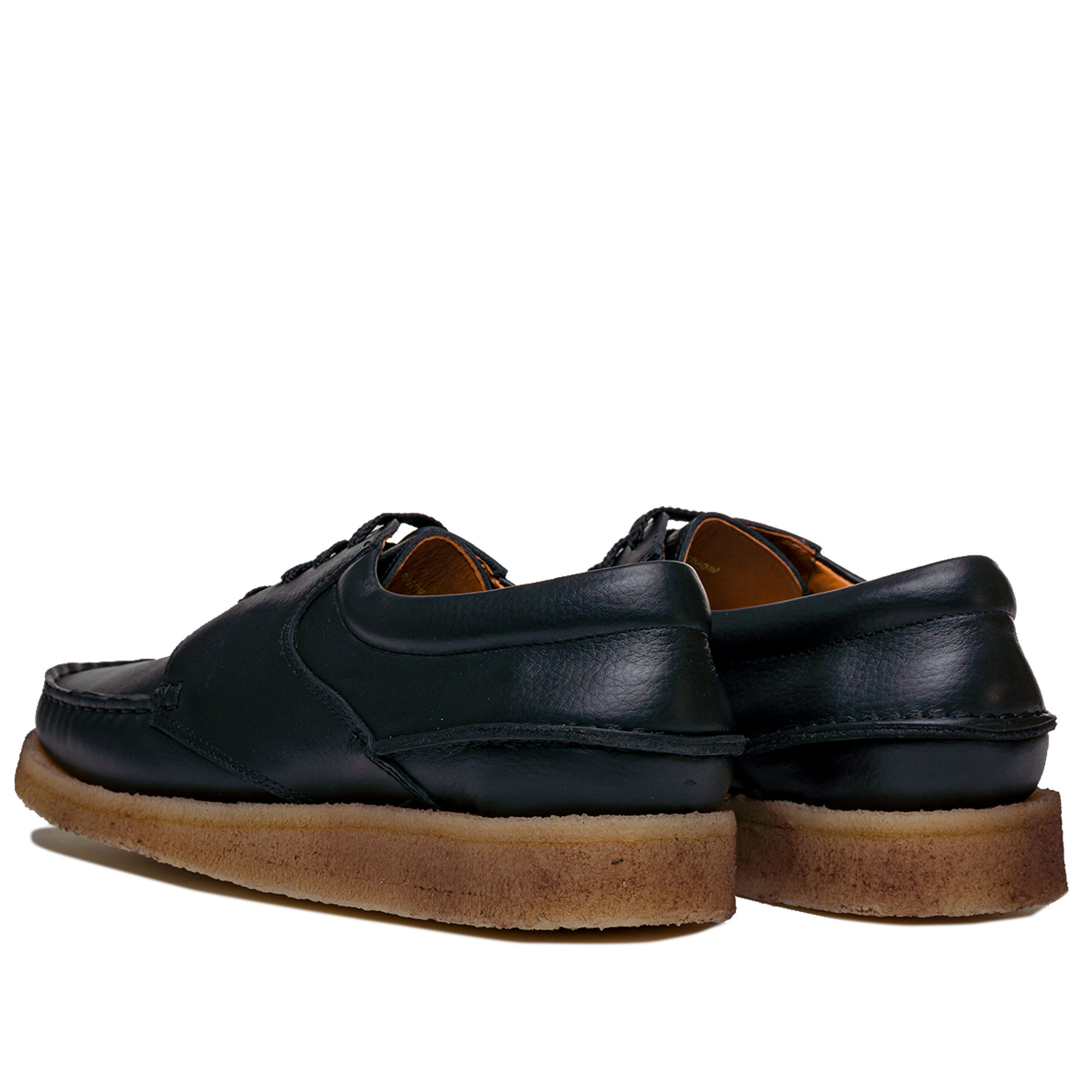 M244 Padmore & Barnes Higgins Shoe – Black Leather – Padmore & Barnes