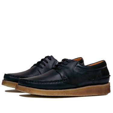 M244 Padmore & Barnes Higgins Shoe – Black Leather