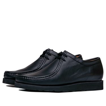 P205 Padmore & Barnes Original Shoe – Black Leather With Vibram Morflex Sole