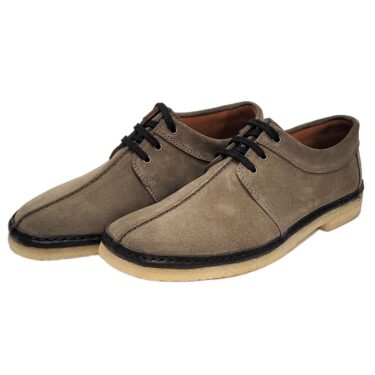 NEW 4259 Padmore & Barnes Shannon Shoe – Grey Suede – Raised Seam