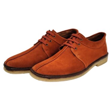 NEW 4259 Padmore & Barnes Shannon Shoe – Brown Suede – Raised Seam