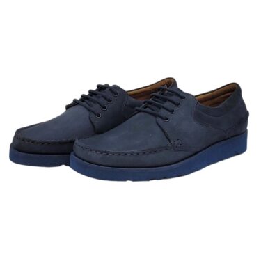 NEW M244 Padmore & Barnes Higgins Shoe – Navy Nubuck